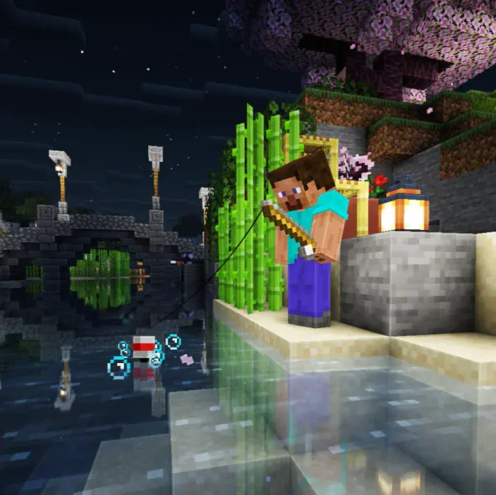 Pêche paisible dans le jeu