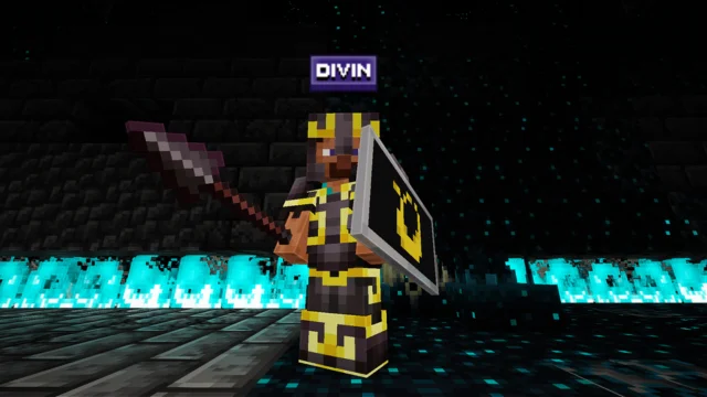 Héros en armure dorée